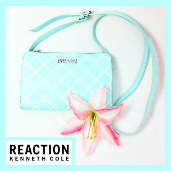 Kenneth Cole Handbags - Kenneth Cole Tiffany Blue Crossbody Bag